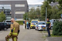 Brand in portiekflat in Haarlem