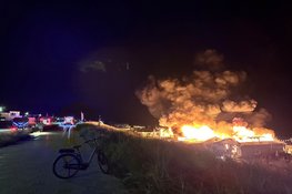 Strandtent Hippie Fish in Zandvoort volledig uitgebrand