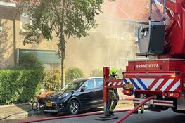 Grote woning brand in Haarlem