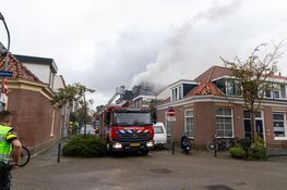 Felle brand in Brouwersstraat in Haarlem