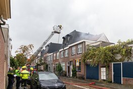 Felle brand in Brouwersstraat in Haarlem