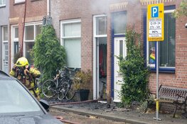 Felle brand in Brouwersstraat in Haarlem