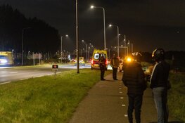 Scootmobiel te water langs N208 in Haarlem