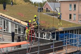 Brand bij school in renovatie in Bennebroek