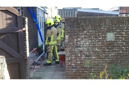 Gaslek aan Prinses Beatrixstraat in Castricum