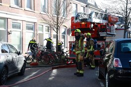Woningbrand aan Reguliersstraat in Haarlem