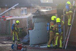 Brand in garagebox in Heemskerk