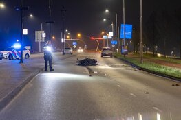 Motorfiets vliegt in brand bij ongeluk in Haarlem