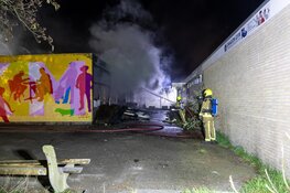 Grote brand in buurtcentrum in Haarlem