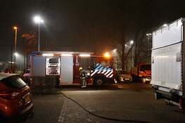 Bakwagen bijna in brand in Haarlem