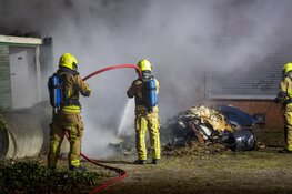 Brand op voormalig terrein HVC in Heemskerk