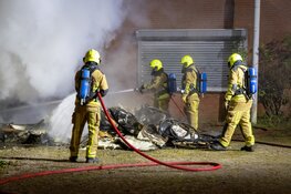 Brand op voormalig terrein HVC in Heemskerk