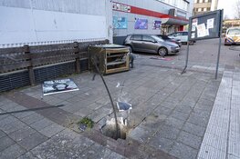 Veel schade bij ongeval Belgielaan in Haarlem