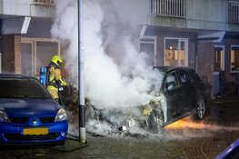 Autobrand op Voortingplantsoen in Haarlem