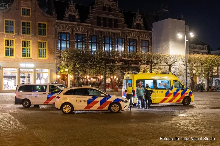 Aanhouding na steekincident Grote Markt in Haarlem