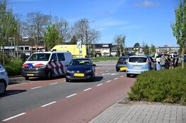 Sleepkabel breekt en raakt fietser