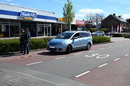 Sleepkabel breekt en raakt fietser