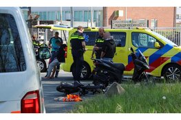 Fatbike zwaar beschadigd na botsing met scooter in Velsen-Noord