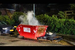 Bouwcontainer in brand gestoken in Bloemendaal