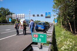 File en rijbaan dicht na ongeval A9 afrit Uitgeest