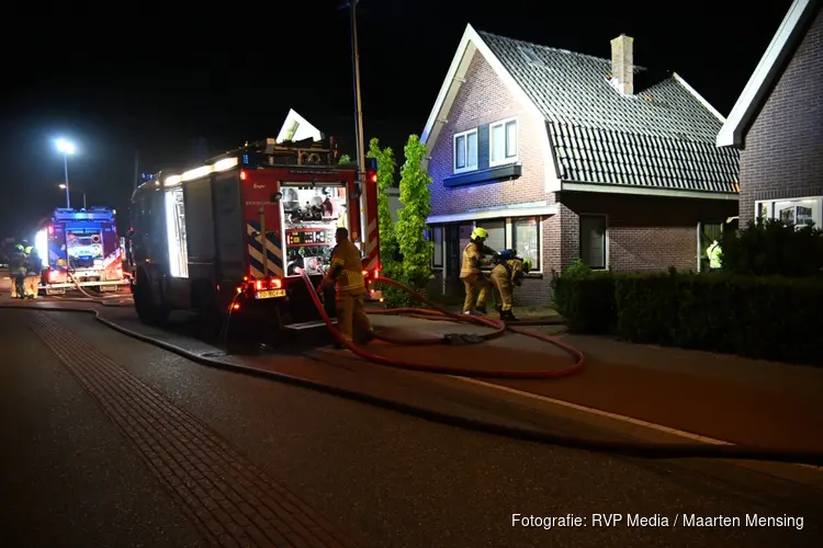 Flinke brand bij woning in Castricum