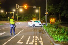 Auto richt ravage aan op Heemsteedse Dreef