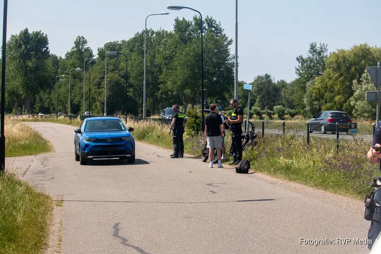 Fatbike en auto botsen in Beverwijk