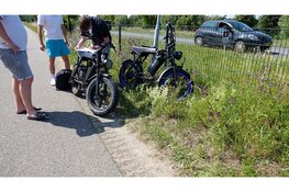 Fatbike en auto botsen in Beverwijk