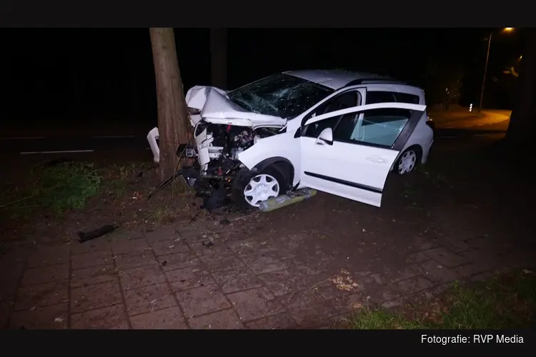 Joyrider (16) vliegt uit de bocht en ramt boom in Heemskerk