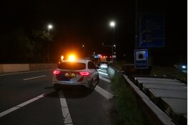 Automobilist aangehouden na eenzijdig ongeval bij Velsertunnel