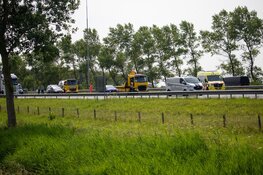Rijbaan afgesloten na ongeval op de A9 bij Uitgeest