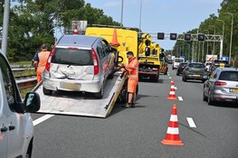 Rijbaan afgesloten na ongeval op de A9 bij Uitgeest