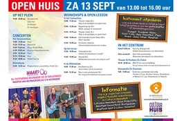 Open Huis Cultuurhuis Heemskerk & Bibliotheek IJmond-Noord: bruisende start van het culturele seizoen