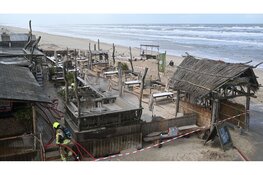 Grote brand in strandtent Castricum