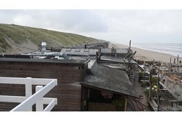 Grote brand in strandtent Castricum