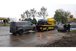 Aanrijding tussen bestelbus en personenauto in Heemskerk