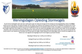 Wervingsdagen Opleiding Stormvogels