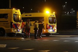 Ambulance beschadigd na ongeval op N203
