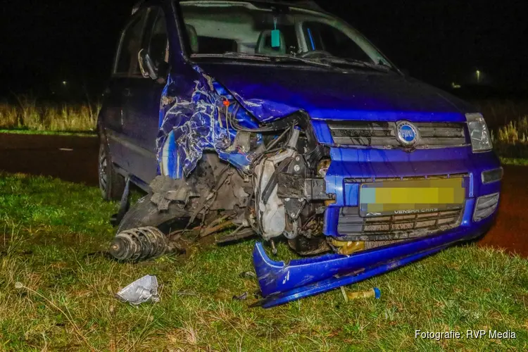 Forse schade na ongeval in Beverwijk