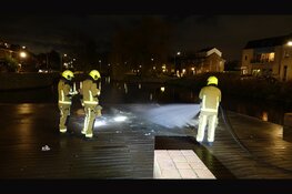 Brand op steiger in Heemskerk