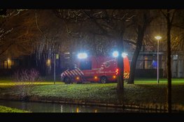 Grote zoekactie in vijver Heemskerk naar mogelijk persoon te water