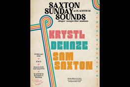 Krystl te gast bij Saxton Sunday Sounds op 22 februari