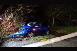 Rijbewijs ingevorderd na aanrijding tegen lantaarnpaal