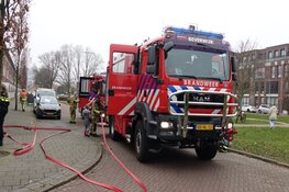 Brand in woning op eerste etage in Velsen-Noord