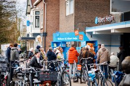 Gezellig druk bij opening Albert Heijn Bloemendaal