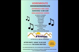 Op zaterdag 9 mei vanaf 12.00 uur gaat de 6de editie van de Korenroute Heemskerkerduin van start!
