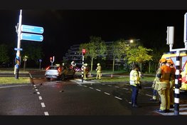 Forse schade na ongeval op kruising in Beverwijk