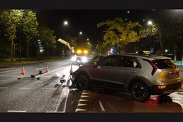 Forse schade na ongeval op kruising in Beverwijk
