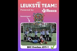 Beverwijks jeugdhockeyteam maakt kans op titel “Leukste Team”