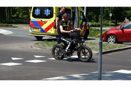 Fatbike botst tegen auto in Heemskerk